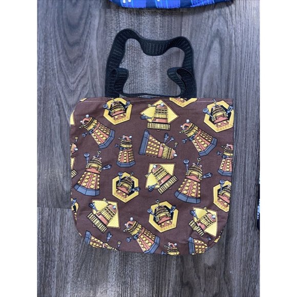 Doctor Who Daleks Mix Lot of 6 Handmade Small Comic Book Tote Bags - Picture 2 of 12